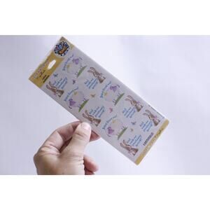 Stickeroni, Jesus Loves Me, Sticker Sheets, Set of 8, Rabbit and Sheep